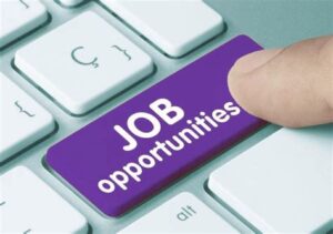 A keyboard with the word JOB opportunities on one of the keys