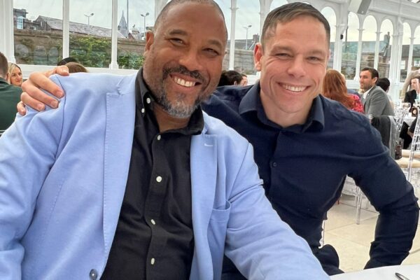 John Barnes and David Bolton at Isla Gladstone dinner John Barnes and David Bolton at Isla Gladstone dinner